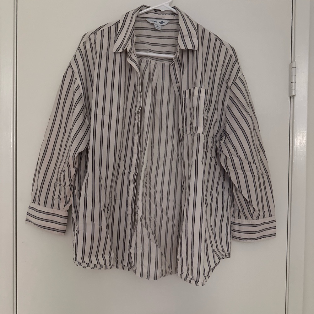 Old Navy Cotton Striped Button-Up Shirt